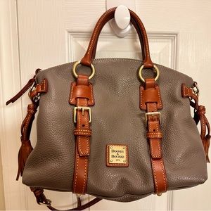 Dooney and Bourke satchel handbag with keychain and coin purse